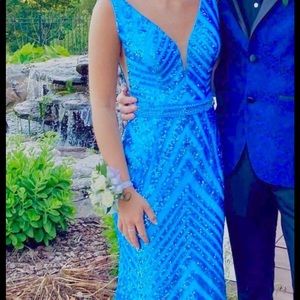 Jovani blue prom dress. Size 6